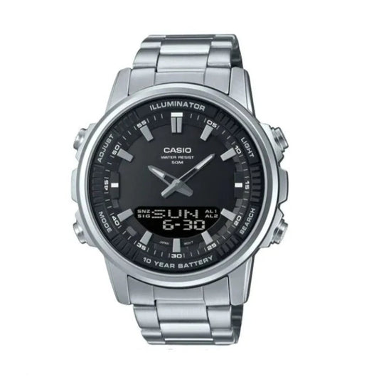 Casio Analog Digital Men's Watch 50M WR AMW-880 New
