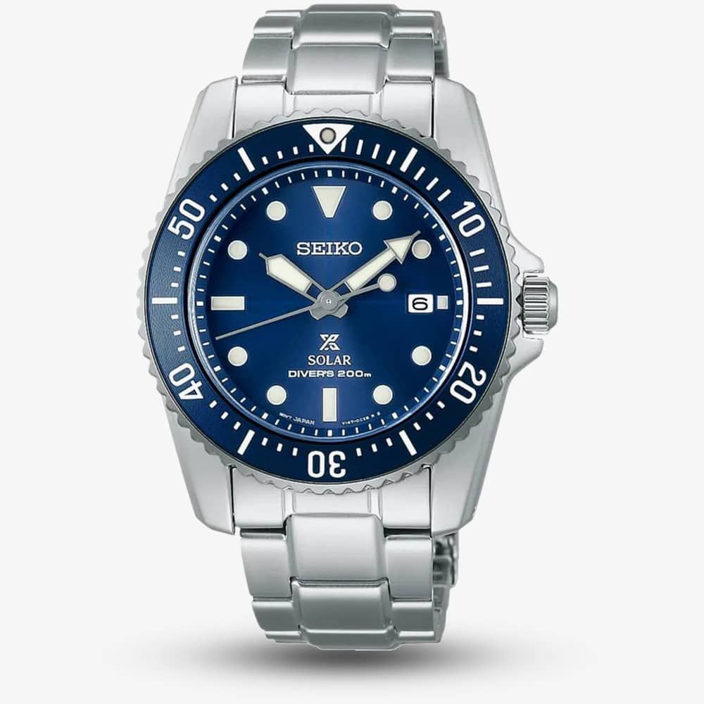 Seiko Gents Prospex Solar Stainless Steel Watch  SNE585P1