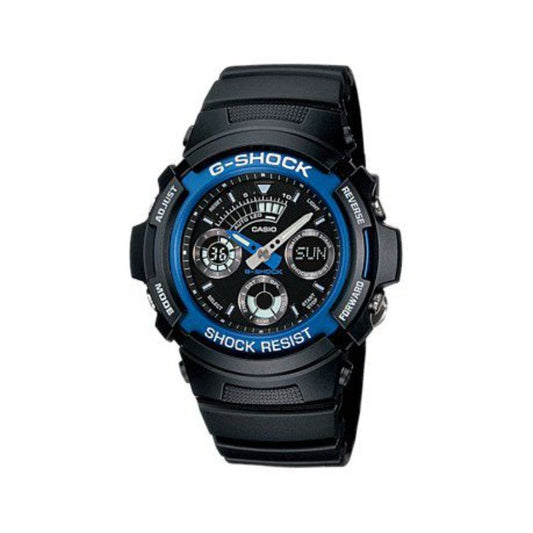 Casio G-Shock Watch Analogue-Digital Blue AW-591-2ADR