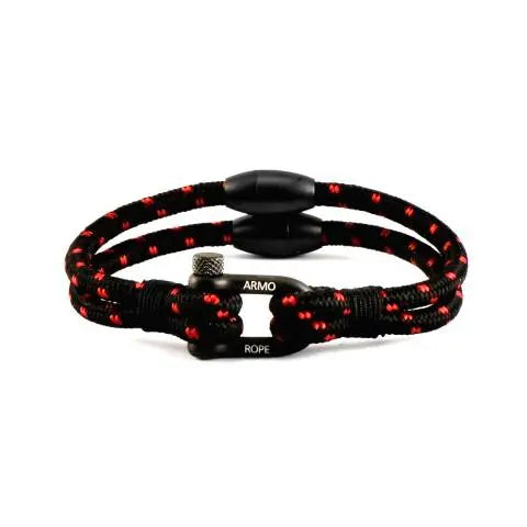 Armo Black and Red spec Nylon Shackle Double Barrel clasp