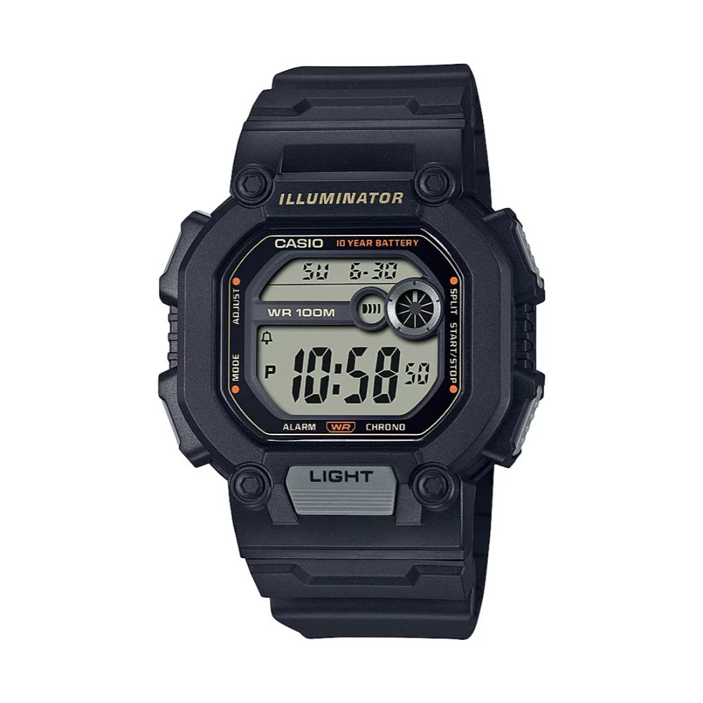 Casio Mens Digital Illuminator wrist watch - Black (W-737HX-1AVDF)