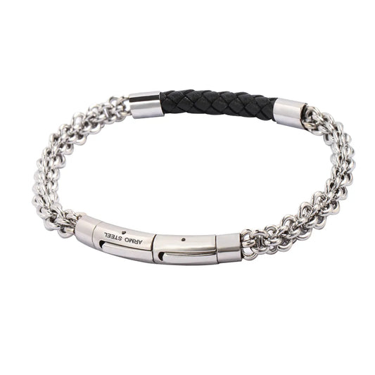Armo Chain Steel Braided Leather