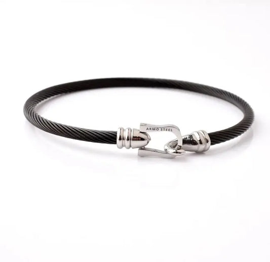 Armo Thin Black Cable and Gloss clasp