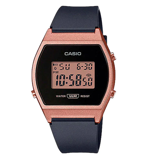 Casio Vintage Digital Rose Gold Dial Unisex Watch (LW-204-1ADF)