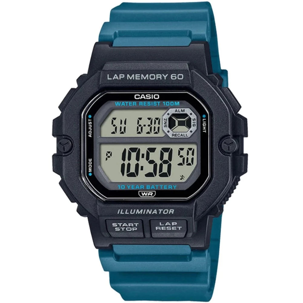 Casio Digital Lap Memory Illuminator Men's Watch