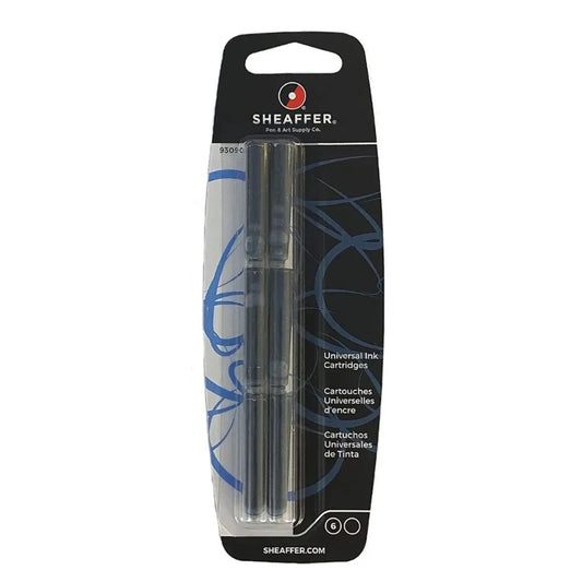 Shaeffer Cartridges Vfm Fountain Pen Black Ink 6 Cartridges  In Pack 93090