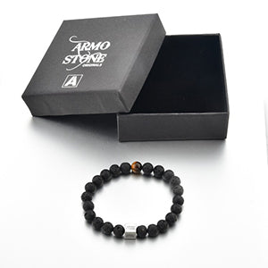 Armo 1 Tigers Eye and Lava Stones