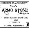 Armo 1 Tigers Eye and Lava Stones