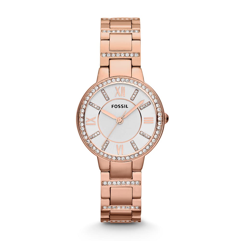 Fossil Virginia Rose-Tone Stainless Steel Watch - ES3284