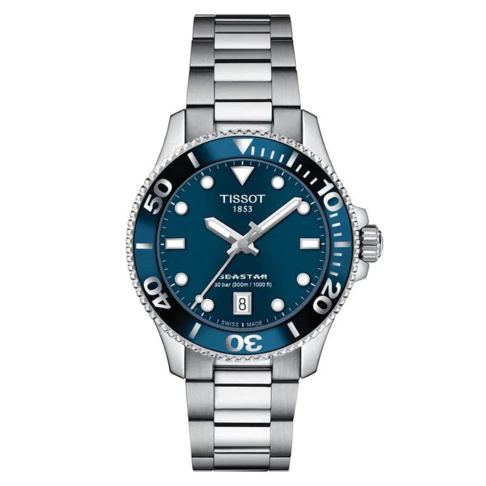 Tissot Seastar 1000 Quartz with Blue Dial Men's Watch T1202101104100