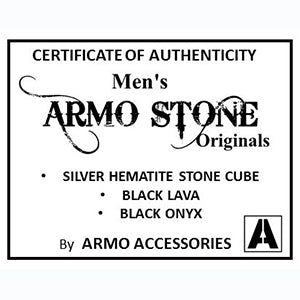 Armo Black Lava and Black Onyx Stones