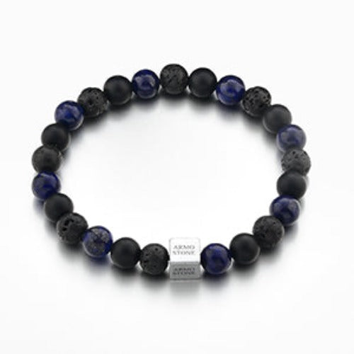 Armmo Black Lava, Matt Onyx and Lapis Lazuli Stones