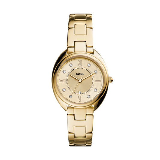 Fossil Women's Gabby Three-Hand Date Gold-Tone Stainless Steel Watch - ES5071