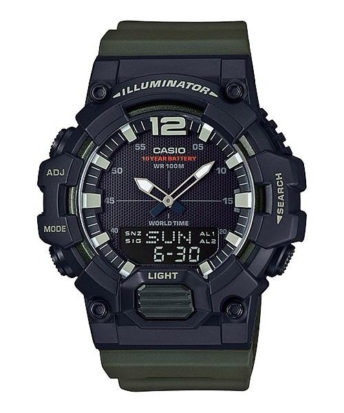 Casio Sports Mens 100m Watch - HDC-700-3AVDF