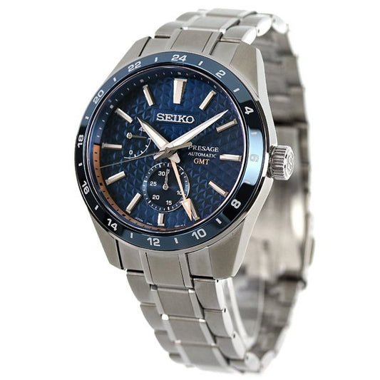Seiko Presage Sharp Edged GMT Watch SPB217J1