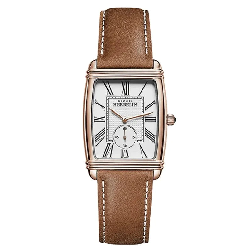 Herbelin Art Deco PVD Pink Gold Quartz Men's Watch - 10638/PR08GO